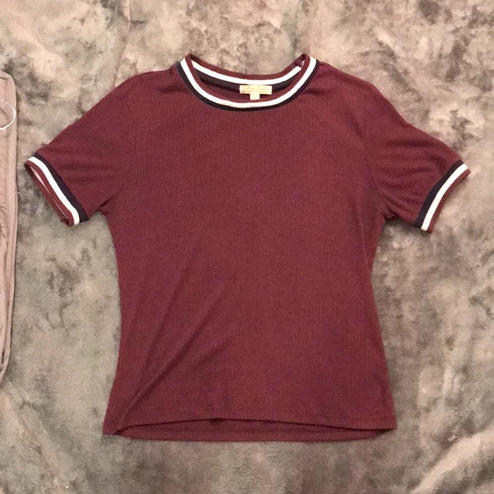 Ultra Flirt - Maroon Blouse